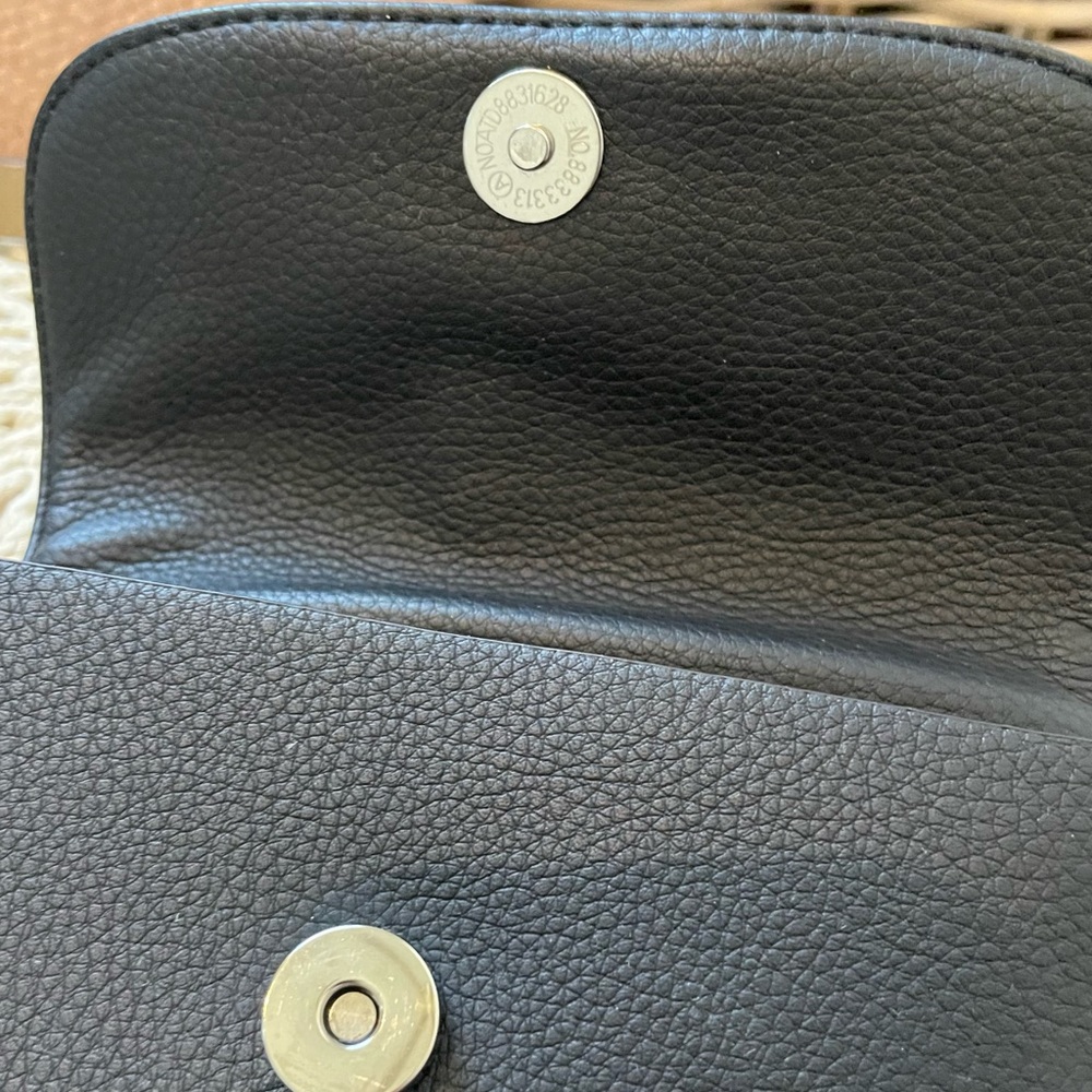 Vince Camuto Black Pebbled Leather Crossbody Belt Bag - Picture 4 of 9